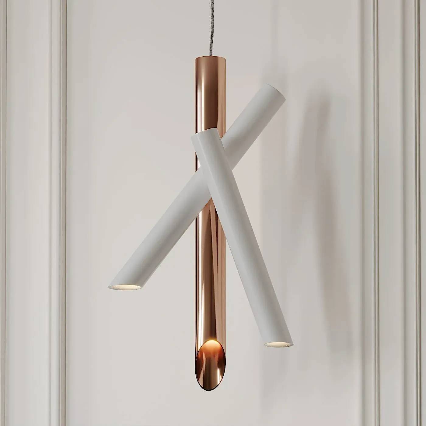 Valentina Tubes Metal Pendant Light Living Room Bedroom