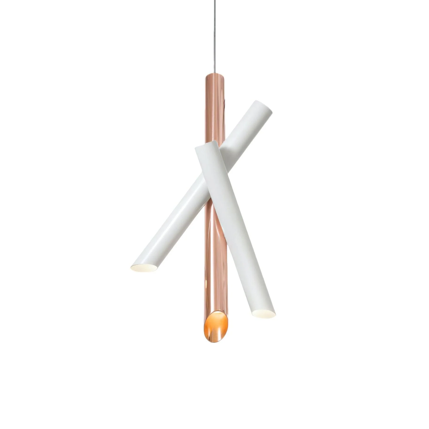 Valentina Modern Tubes Metal Pendant Light Living Room Bedroom