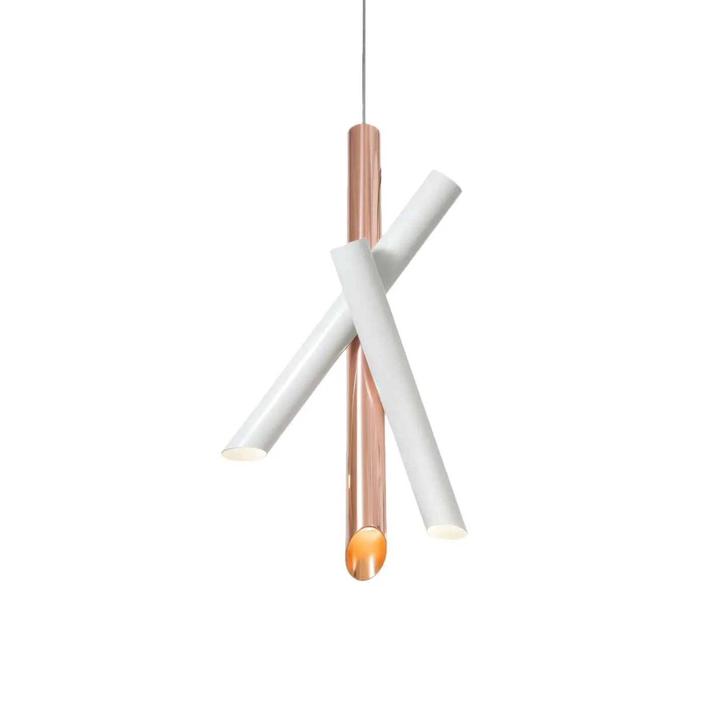 Valentina Modern Tubes Metal Pendant Light Living Room Bedroom