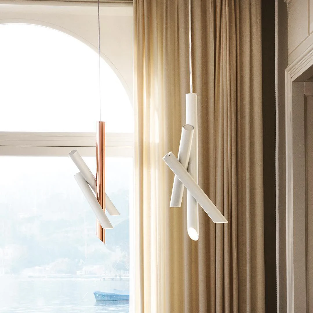 Valentina Tubes Metal Pendant Light Living Room Bedroom