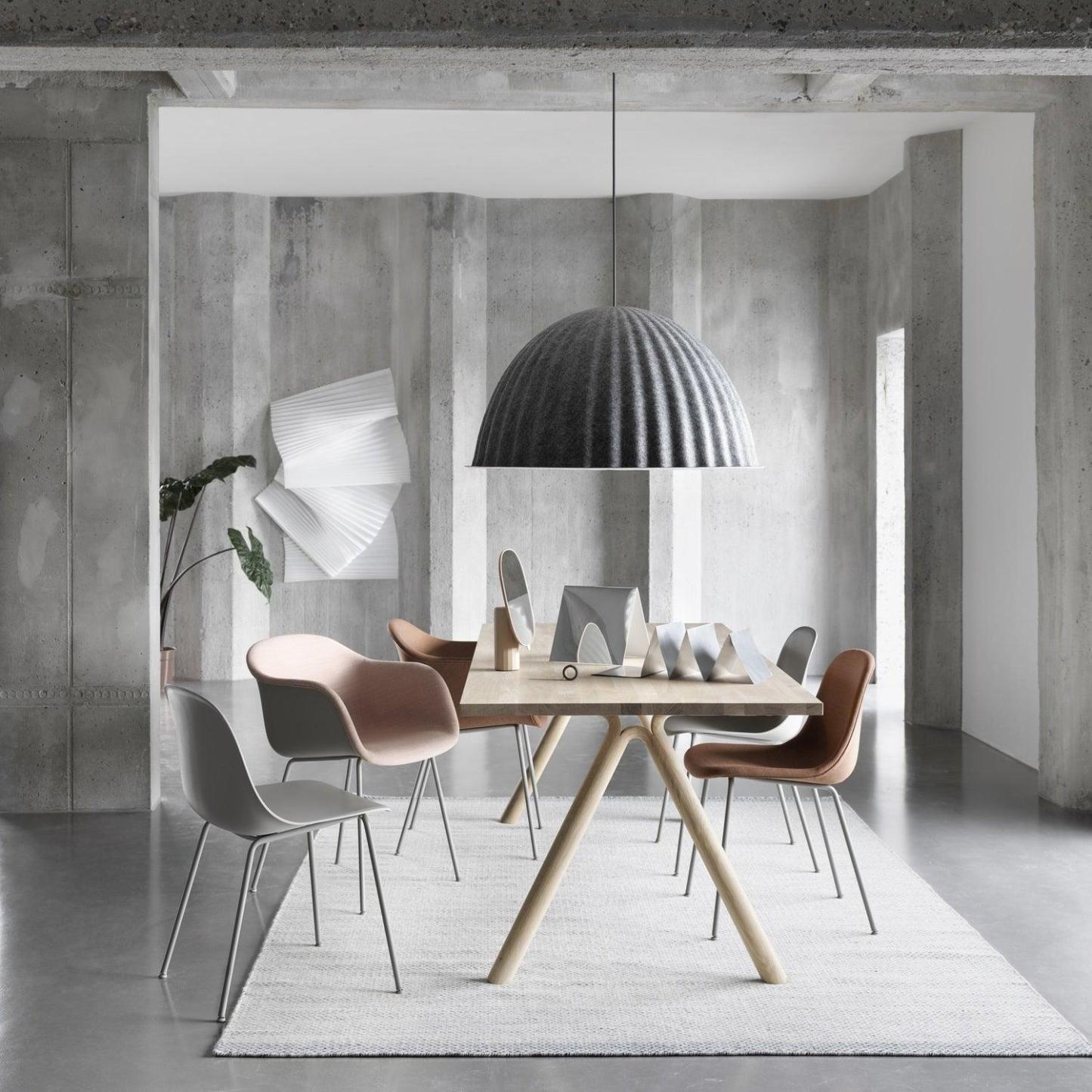 Hailie Cozy Bell Metal Felt Pendant Light Living Room Dining Room