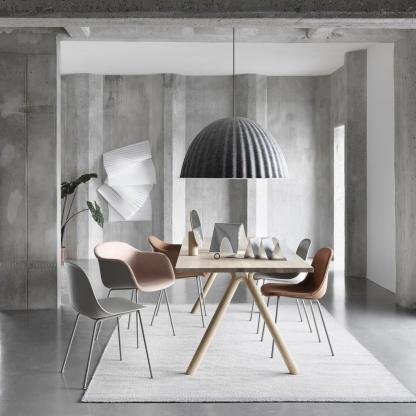 Hailie Cozy Bell Metal Felt Pendant Light Living Room Dining Room