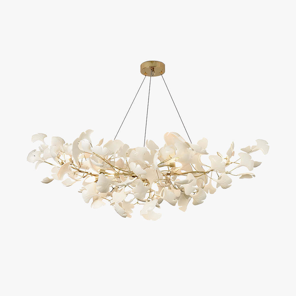 Olivia AutLume Modern Luxury Gold Entryway Ceramics Chandelier