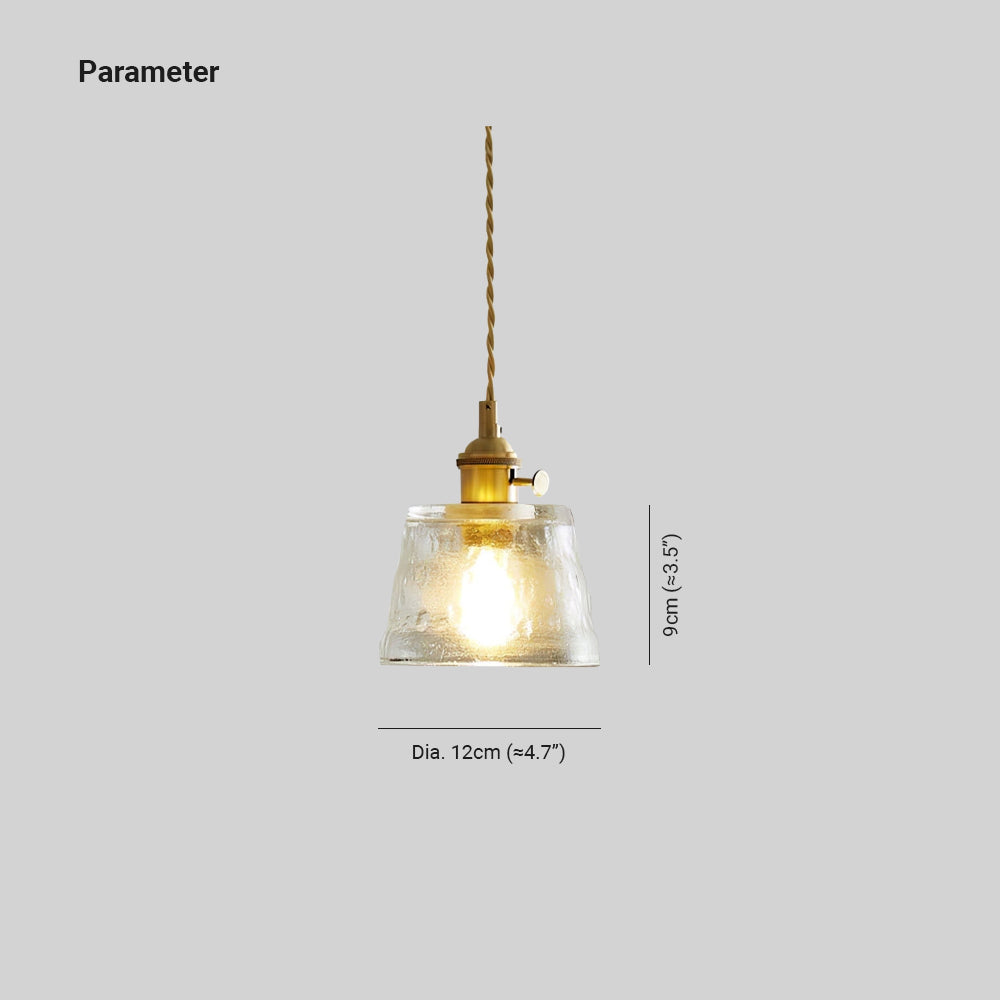 Hailie Modern Nordic Kitchen Island Glass Pendant Light