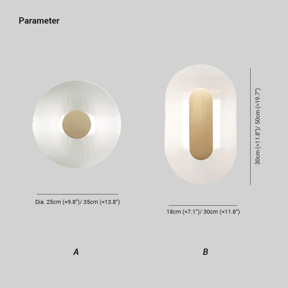 Orr Minimalism Metal Glass Wall Lamp Dining Room  Bedroom