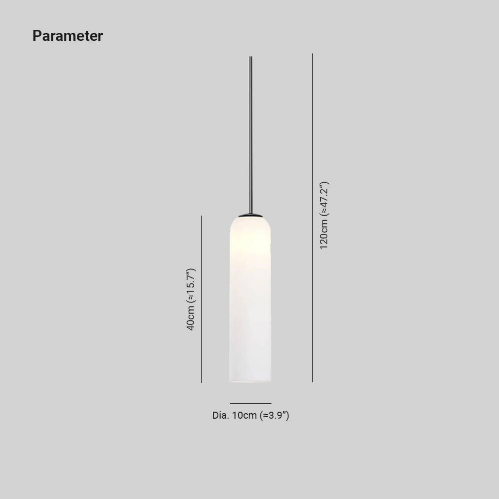 Hailie Minimalism Metal Glass Pendant Light Bedroom Living Room