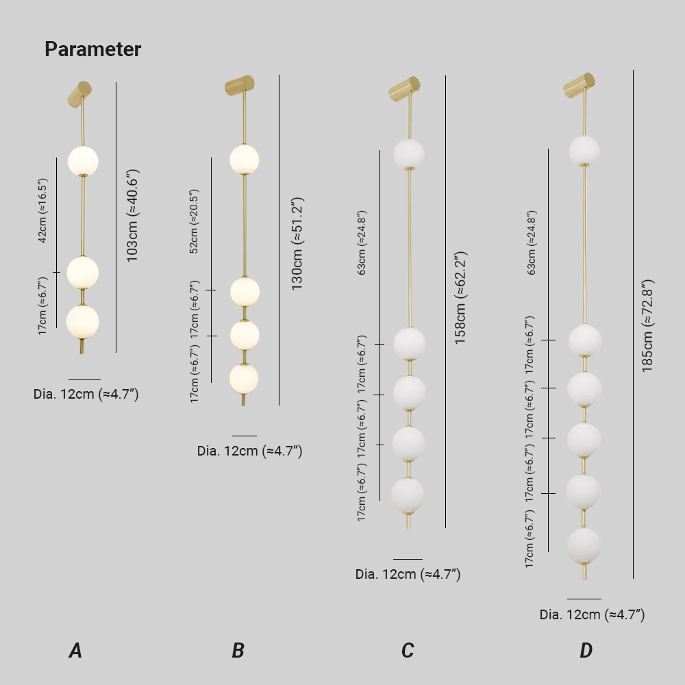 Edge Minimalism Metal Glass Wall Lamp Bedroom Living Room