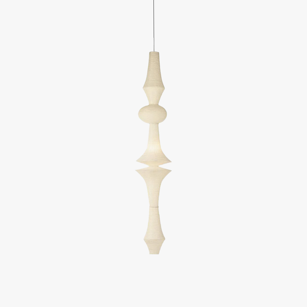 Renée Geometric Style Metal Paper Pendant Light Bedroom Living Room