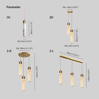 Jade Modern Brass Alabaster Pendant Light Living Room Bedroom Bathroom