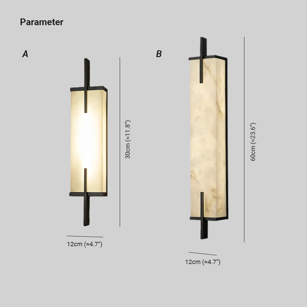 Jade Modern Minimalism Alabaster Wall Light Hallway Bedroom