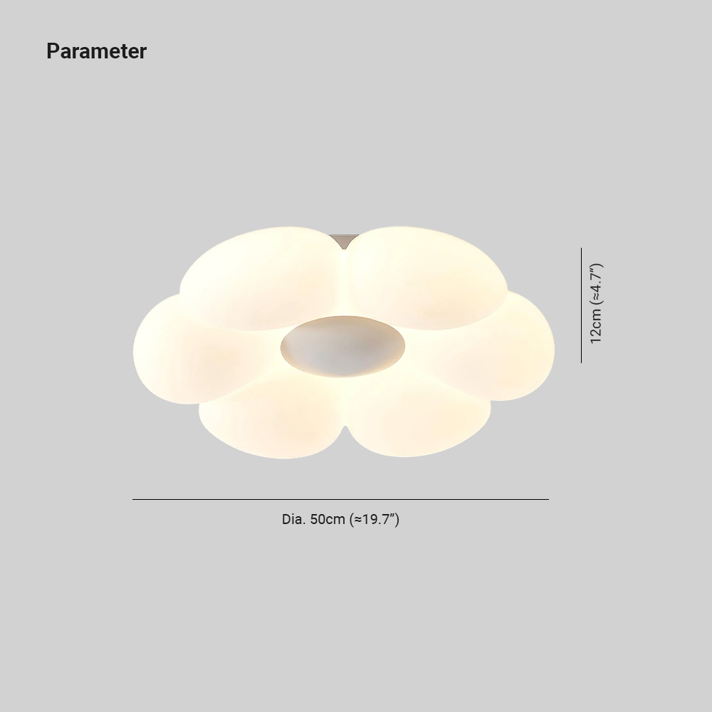 Quinn Modern Metal PE Acrylic Ceiling Light Bedroom Living Room