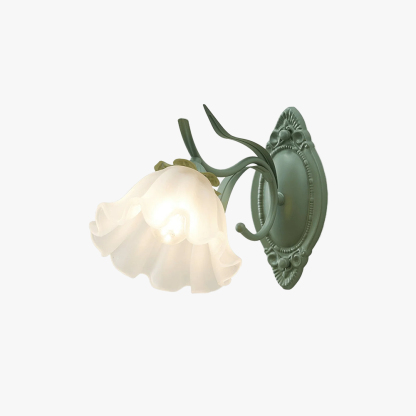 Carins Modern Cottage Flower Metal Wall Light Bedroom Hallway Bathroom