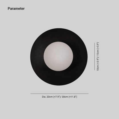 Orr Modern Minimalism Round Glass Wall Light Bedroom Living Room