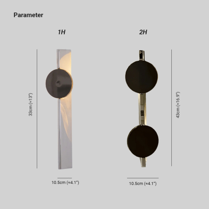 Edge Modern Creative Metal Wall Light Bedroom Hallway Living Room