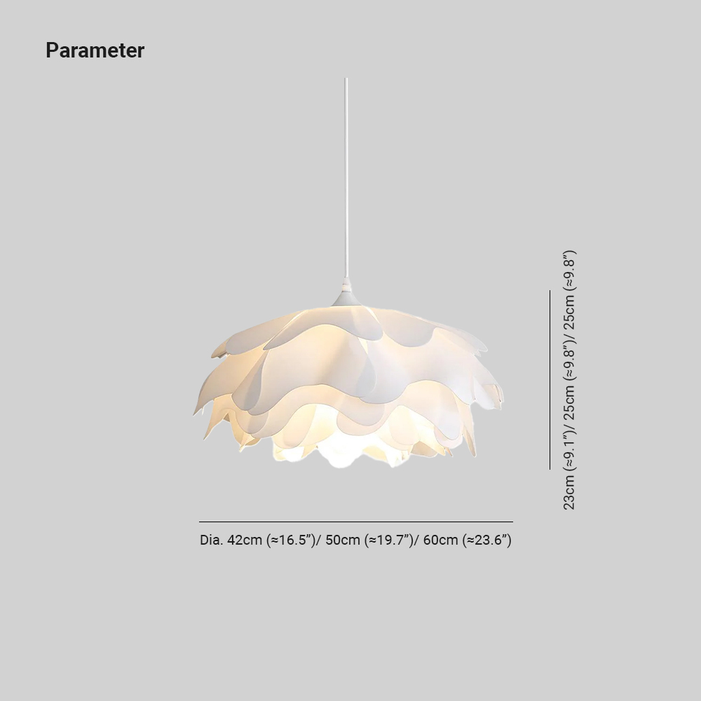Renée Modern Flower Shaped Pendant Light Bedroom Dining Living Room