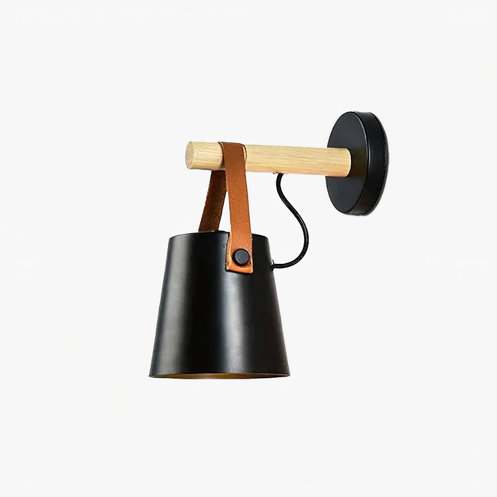 Ozawa Nordic Conical Simplicity Wooden Wall Light Living Room