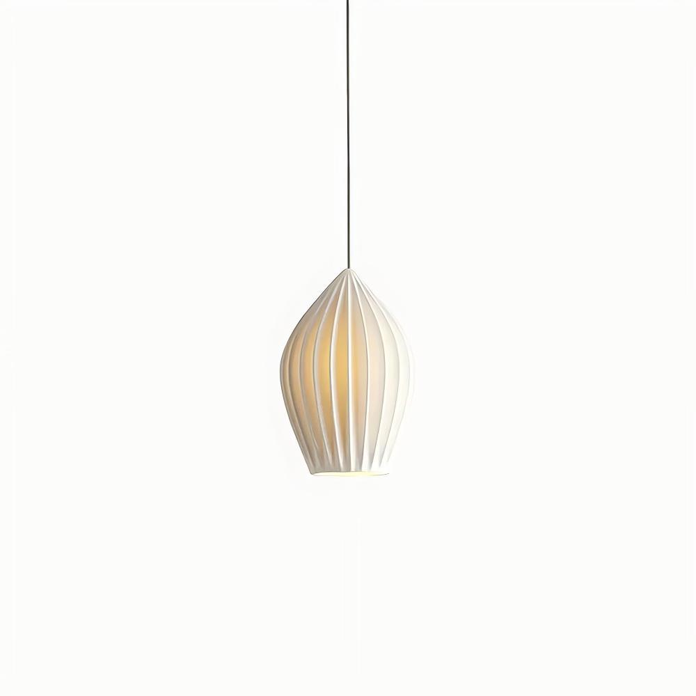 Ozawa Simplicity Ceramic Ribbed Pendant Light Bedroom