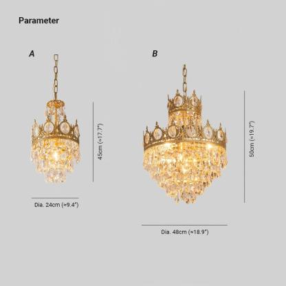 Marilyn Vintage Crystal Luxurious Elegant Chandelier Living Room