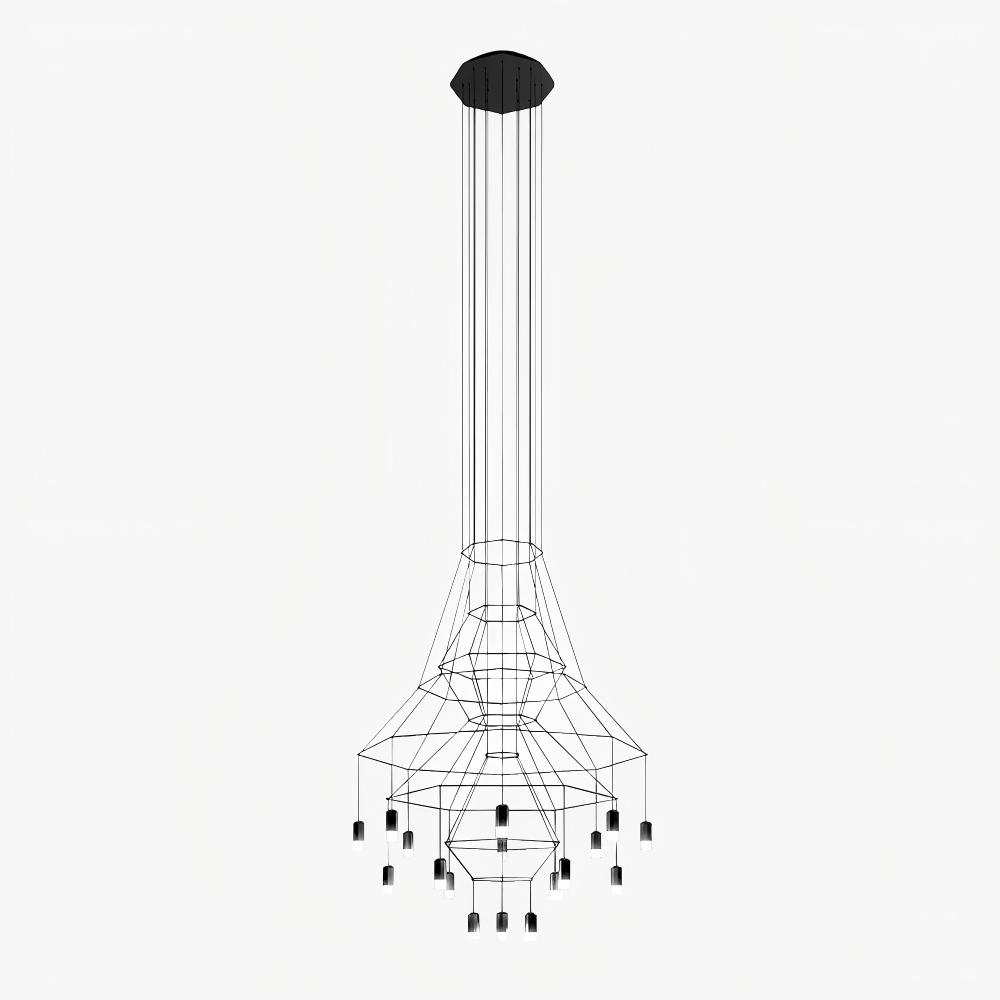Marilyn Artistic Luxury Lines Chandelier Living Room