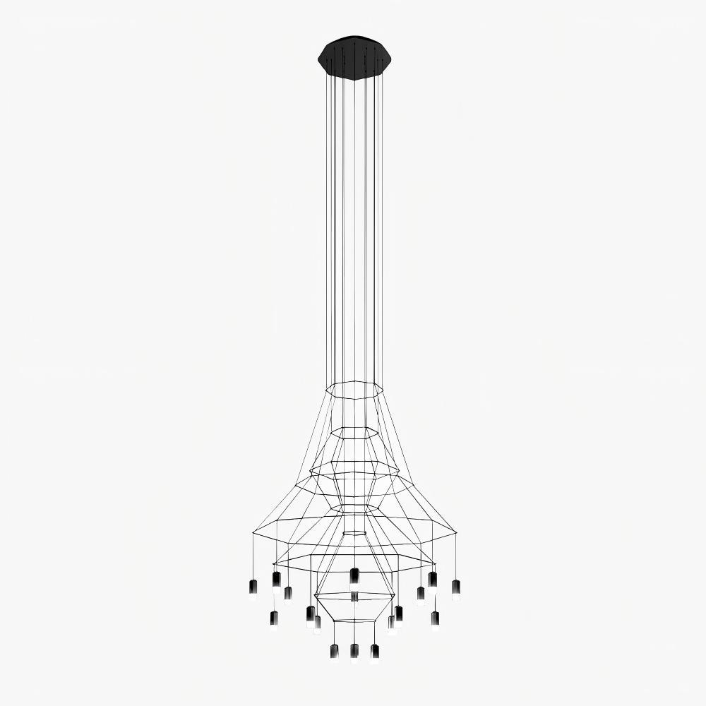 Marilyn Artistic Luxury Lines Chandelier Living Room
