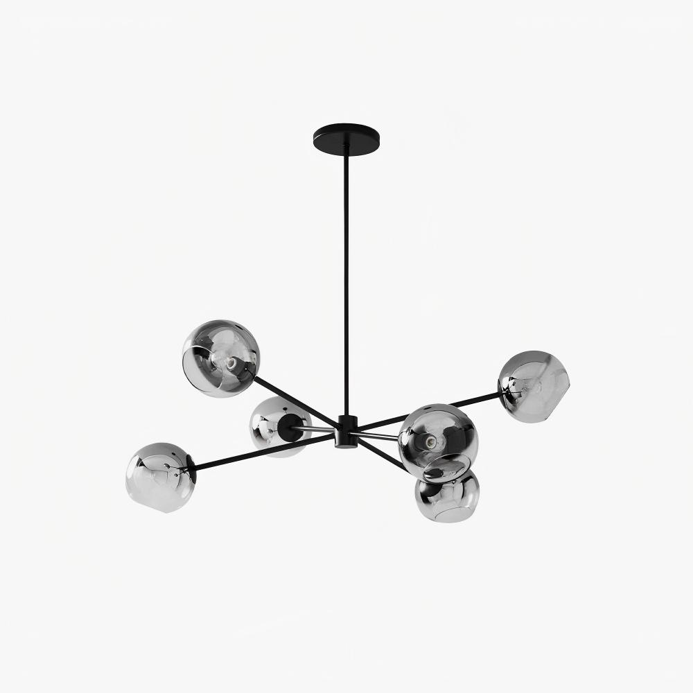 Valentina Gorgeous Metal Glass Chandelier Living Room Bedroom
