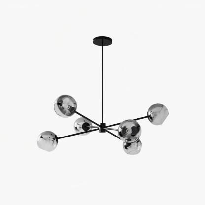 Valentina Gorgeous Metal Glass Chandelier Living Room Bedroom