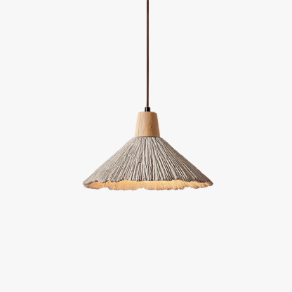 Byers Vintage Metal Wood Concrete Pendant Light Living Room Bedroom