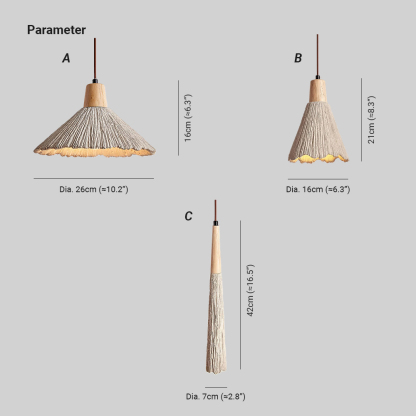 Byers Vintage Metal Wood Concrete Pendant Light Living Room Bedroom