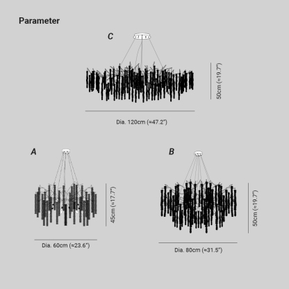 Marilyn Gorgeous Nordic Glass Chandelier Living Room Dining Room