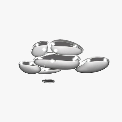 Alessio Cobblestone Style Metal Acrylic Ceiling Light Living Room