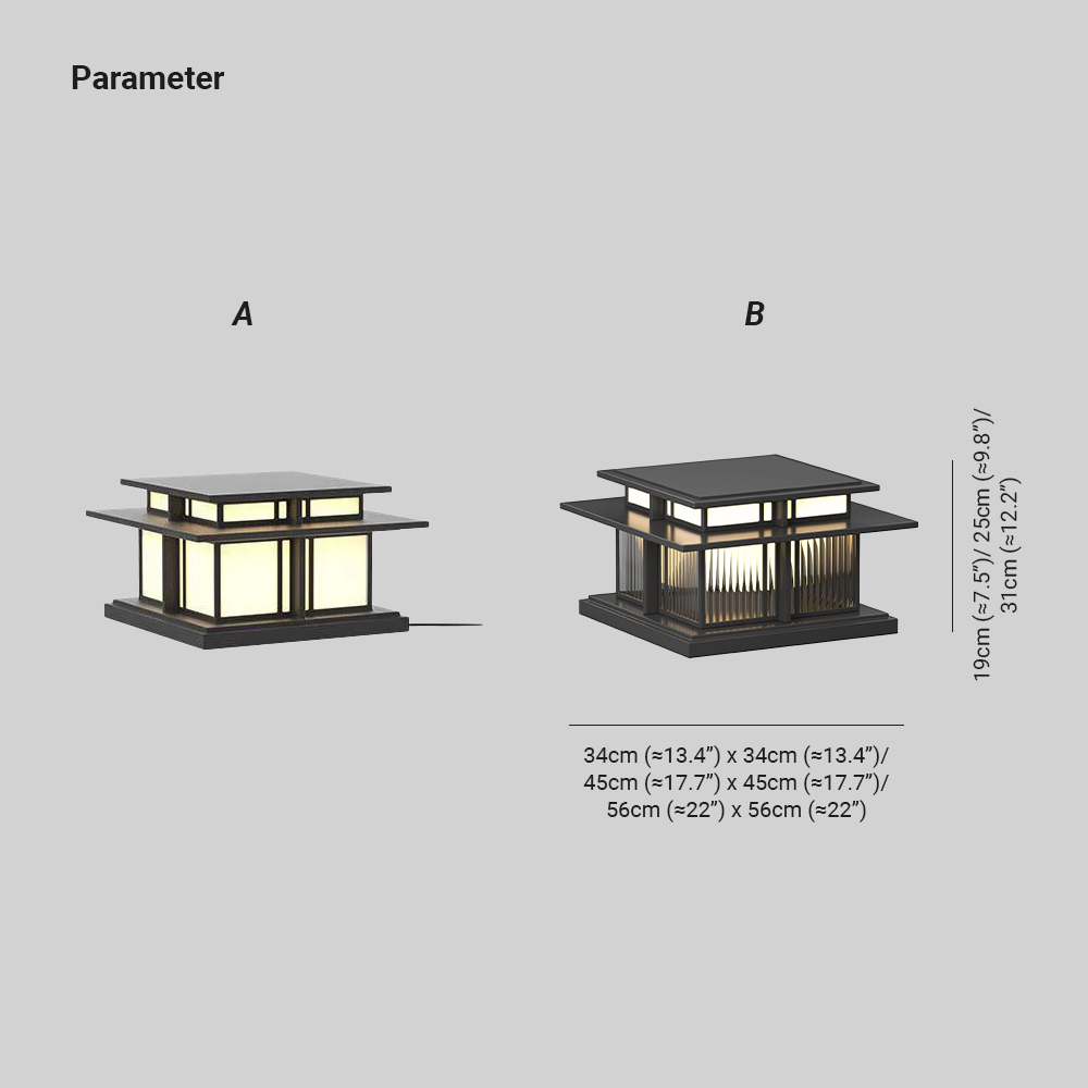 Orr Timeless Metal Acrylic Outdoor Light Lawns Villas Corridors