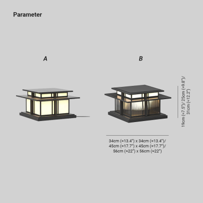 Orr Timeless Metal Acrylic Outdoor Light Lawns Villas Corridors