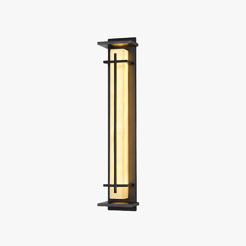 Orr Square Metal Imitation alabaster resin Outdoor Wall Light Lawns Villas Corridors