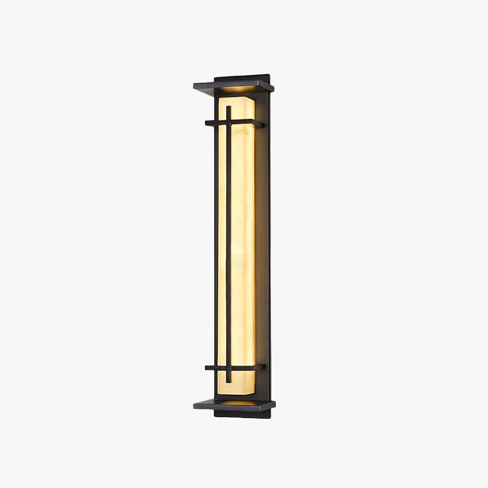 Orr Square Metal Imitation alabaster resin Outdoor Wall Light Lawns Villas Corridors