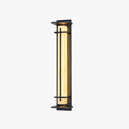 Orr Square Metal Imitation alabaster resin Outdoor Wall Light Lawns Villas Corridors