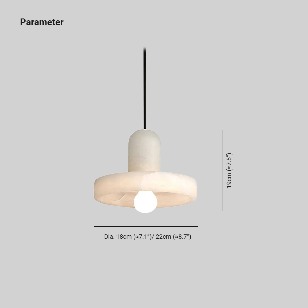 Hailie Sculptural Urban Alabaster Pendant Light Dining Room Bedroom