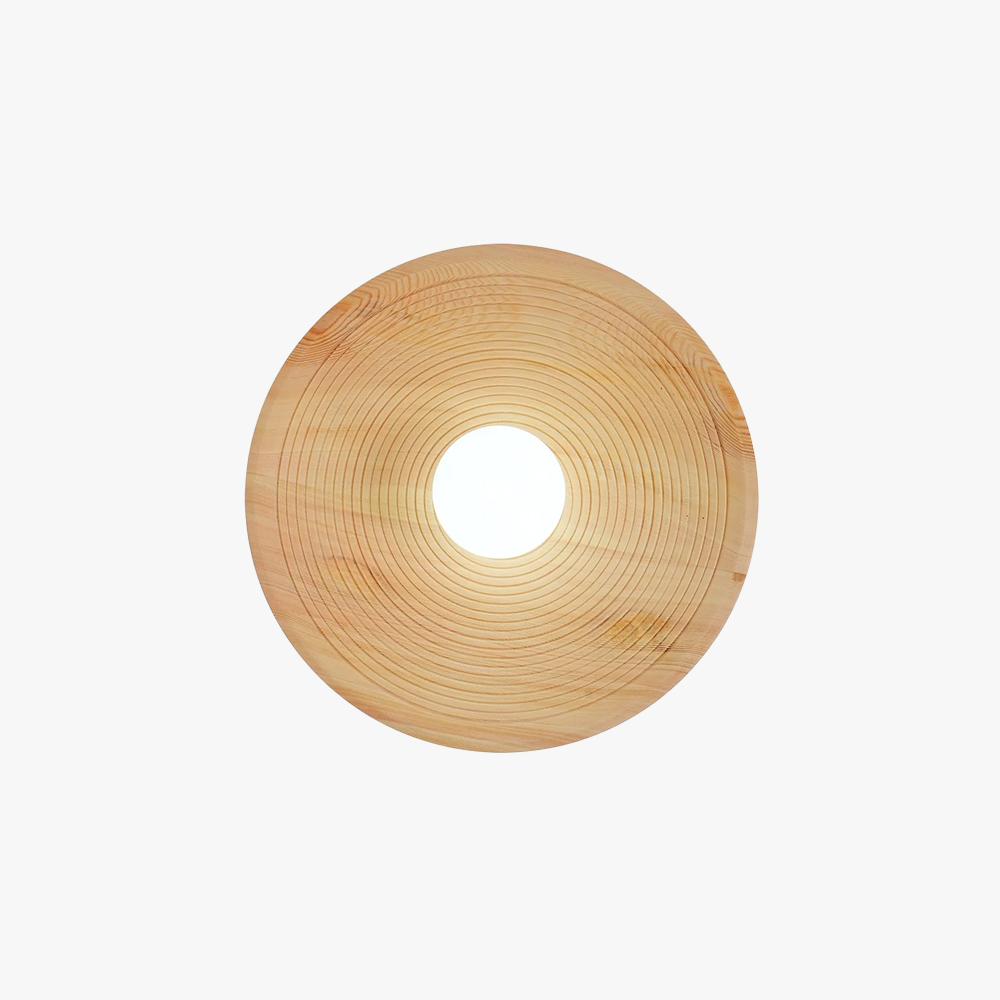 Muto Vintage Wood Metal Glass Wall Lamp Living Room Bedroom