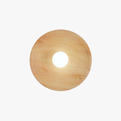 Muto Vintage Wood Metal Glass Wall Lamp Living Room Bedroom