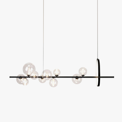 Valentina Gorgeous Metal Glass Chandelier Living Room Dining Room