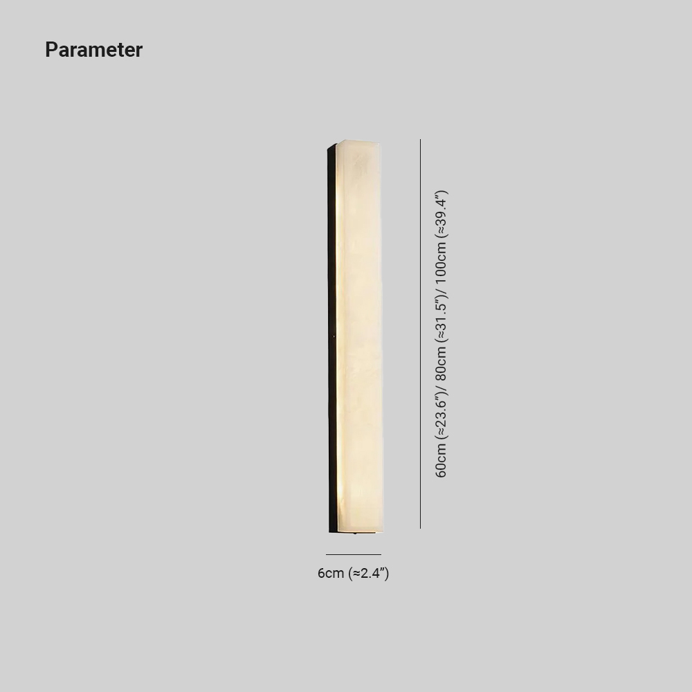 Byers Comfort Square Brass Alabaster Wall Light Living Room Bedroom