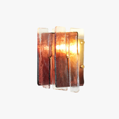 Byers Artistic Square Metal Glass Wall Light Living Room Hallway