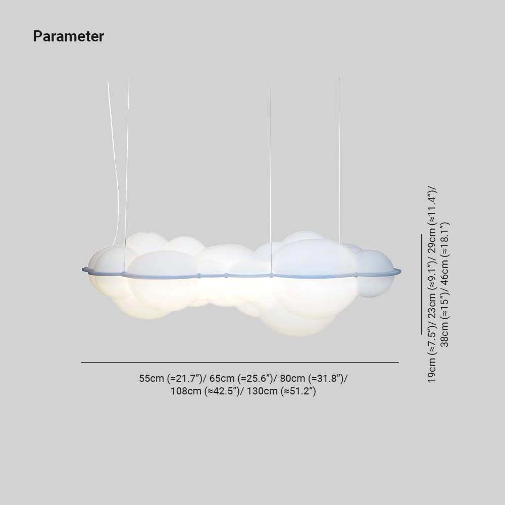 Marilyn Comfort Cloud Metal PE Pendant Light Living Room Bedroom