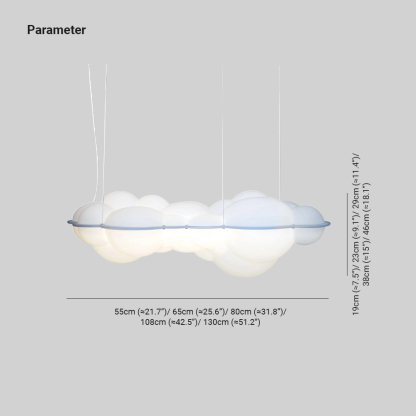 Marilyn Comfort Cloud Metal PE Pendant Light Living Room Bedroom