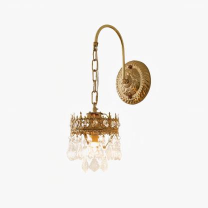 Alessio Classical Crystal Crown Wall Lamp Bathroom Kitchen