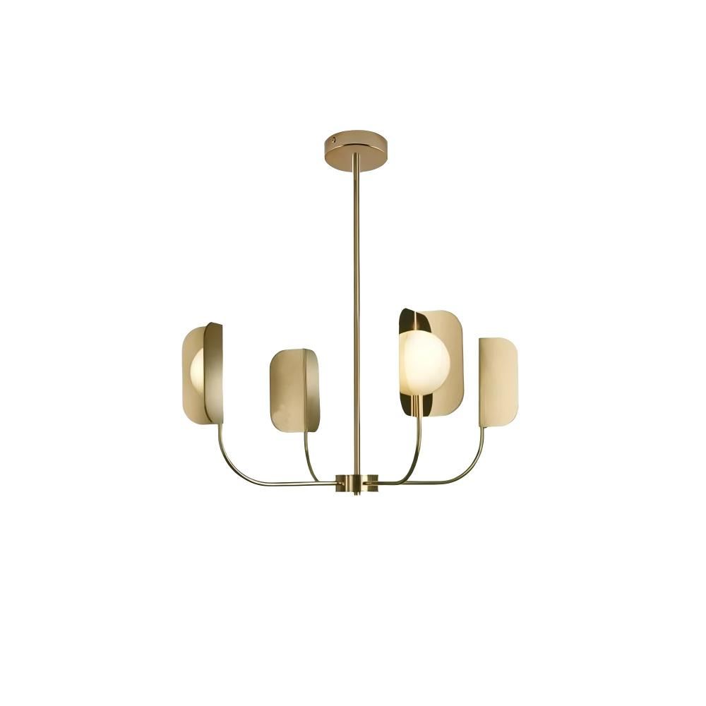 Valentina Gorgeous Metal Acrylic Chandelier Living Room Dining Room