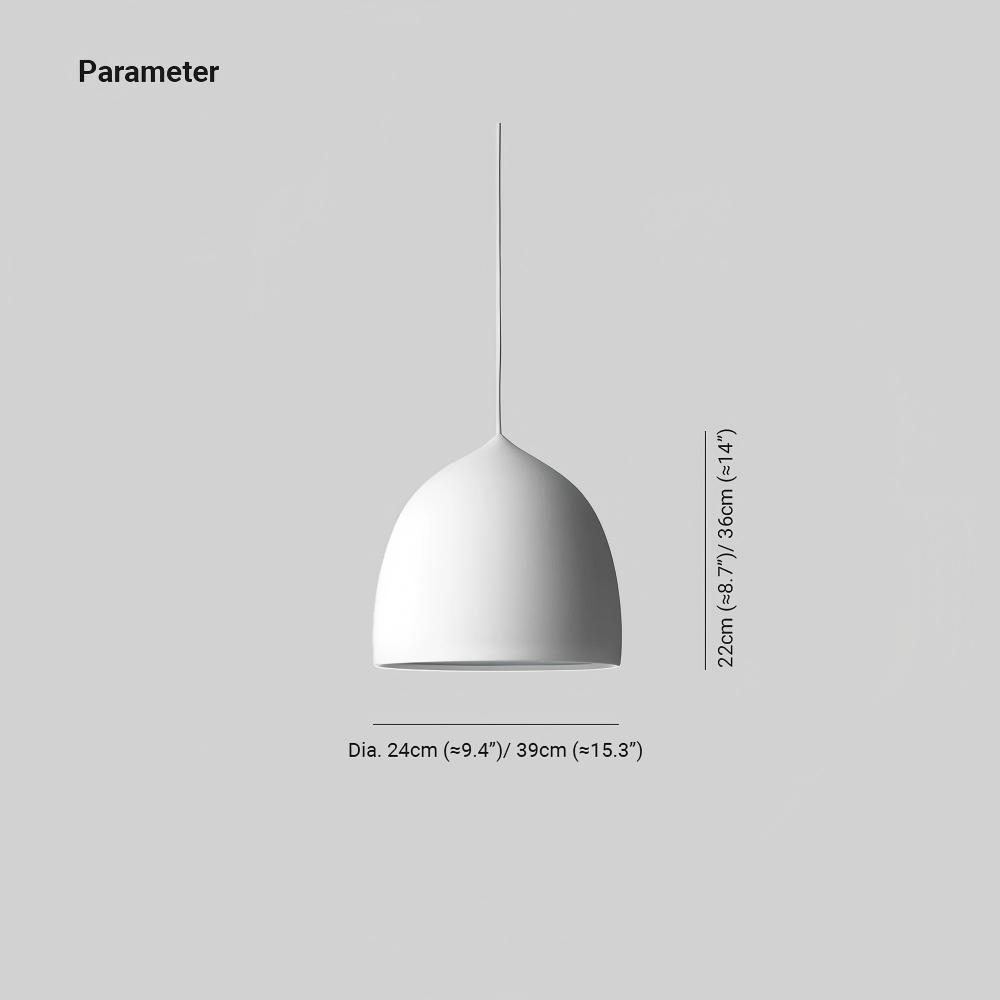 Hailie Urban Metal Polycarbonate Pendant Light Living Room Dining Room