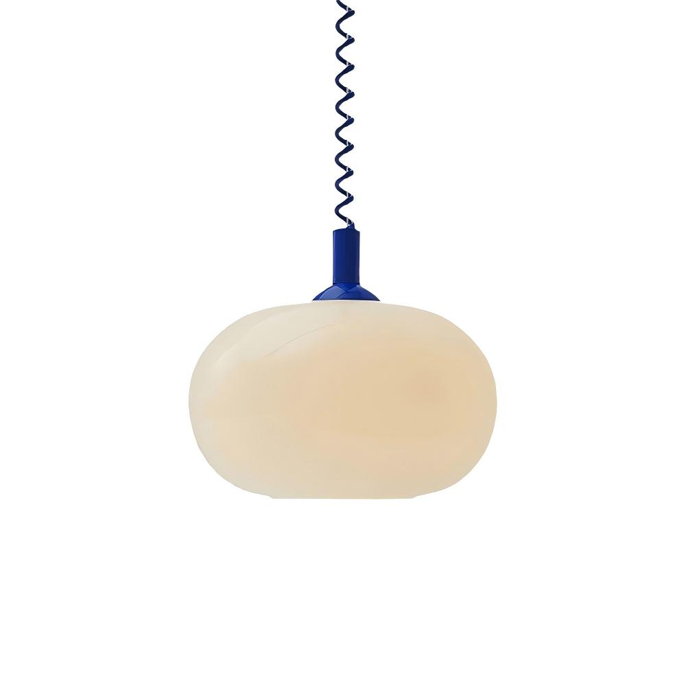 Hailie Cute Round Metal Glass Pendant Light Living Room Dining Room
