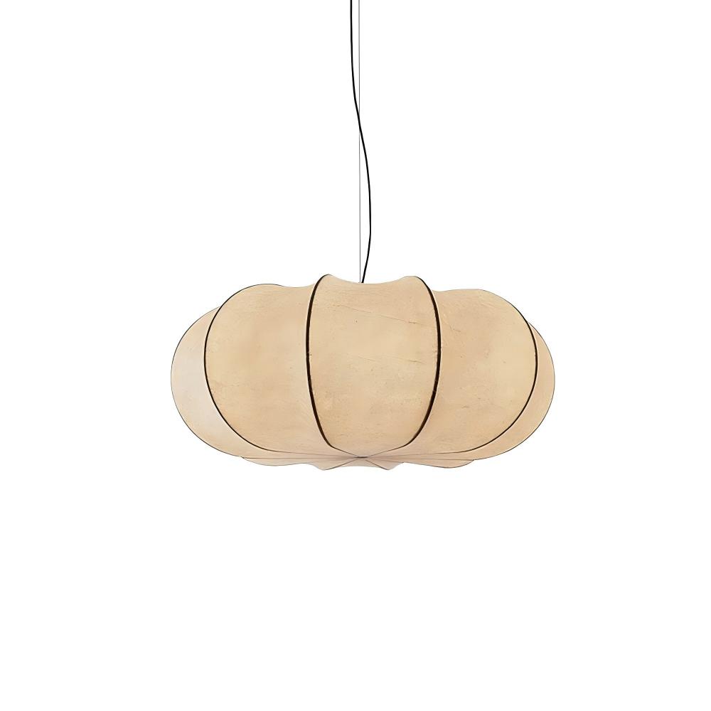 Ozawa Vintage Oblate Silk Metal Pendant Light Living Room Dining Room