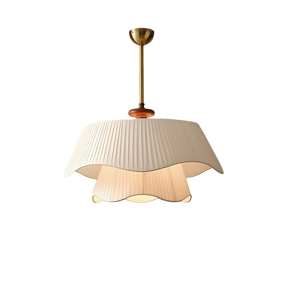 Ozawa Rustic Cottage Metal Glass Wood Pendant Light Living Room Bedroom