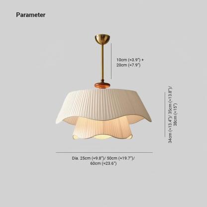 Ozawa Rustic Cottage Metal Glass Wood Pendant Light Living Room Bedroom